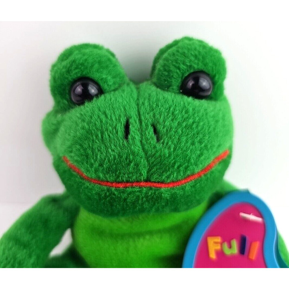 Avon Tad The Frog March 1999 Vintage Full O' Bean Bag 8 in Plush Stuffed Animal - Picture 2 of 9
